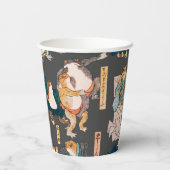 Japanse kikker ukiyo-e kikkers papieren bekers (Achterkant)