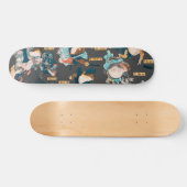 Japanse kikker ukiyo-e kikkers persoonlijk skateboard (Horizontaal)