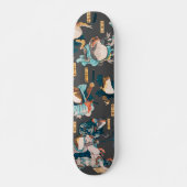 Japanse kikker ukiyo-e kikkers persoonlijk skateboard (Voorkant)