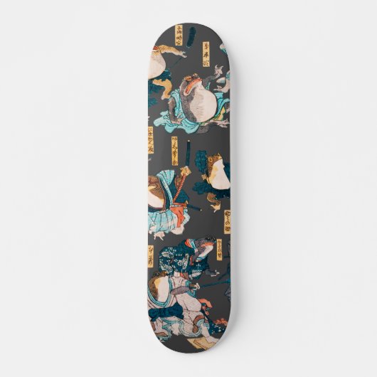 Japanse kikker ukiyo-e kikkers persoonlijk skateboard (Voorkant)