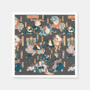Japanse kikker ukiyo-e kikkers servet