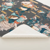 Japanse kikker ukiyo-e kikkers sherpa deken (3/4)