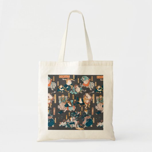 Japanse kikker ukiyo-e kikkers tote bag (Voorkant)