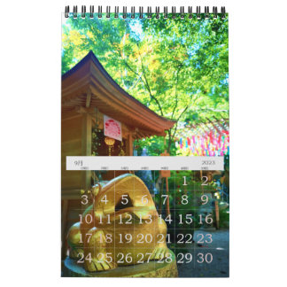 Japanse kikkertempel kleine kalender