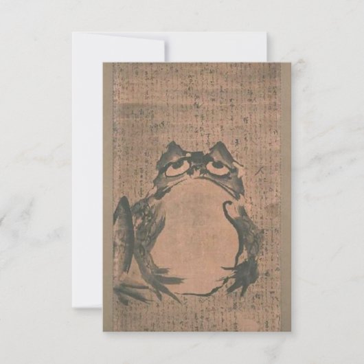 Japanse kikkervis  save the date (Voorkant)