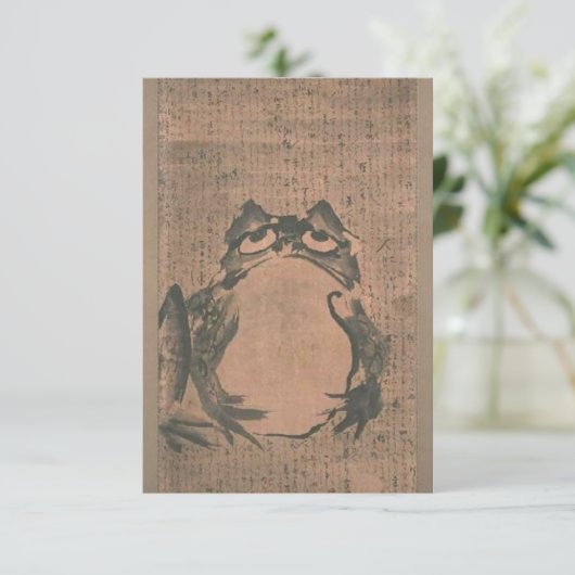 Japanse kikkervis  save the date (Staand voorkant)