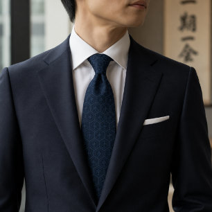 Japanse Kikko Monochroom Luxe Stropdas