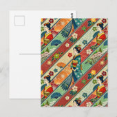 Japanse kimono briefkaart (Voorkant / Achterkant)