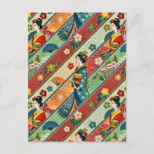 Japanse kimono briefkaart (Voorkant)