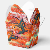 Japanse Kimono Fabric, gestileerde draagtas Bedankdoosjes (Geopend)