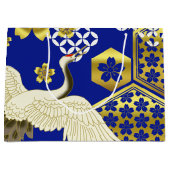 Japanse Kimono Fabric, gestileerde Gift Bag Groot Cadeauzakje (Voorkant)