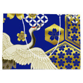 Japanse Kimono Fabric, gestileerde Gift Bag Groot Cadeauzakje (Achterkant)