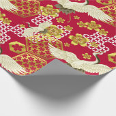 Japanse Kimono Fabric gestileerde omhulling Cadeaupapier (Hoek)