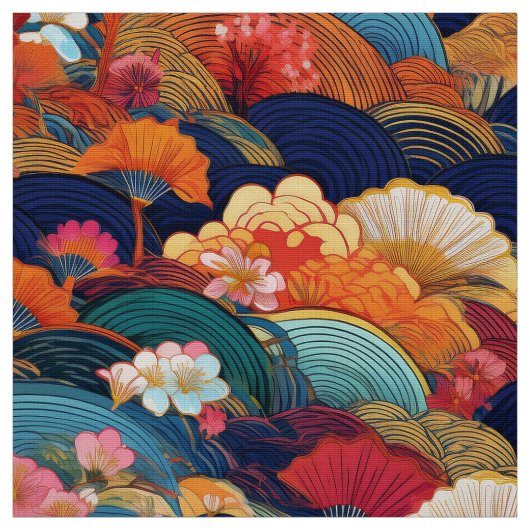 Japanse kimono geïnspireerde stof (Swatch)