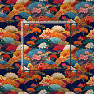 Japanse kimono geïnspireerde stof