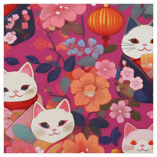Japanse kimono geïnspireerde stof (Swatch)
