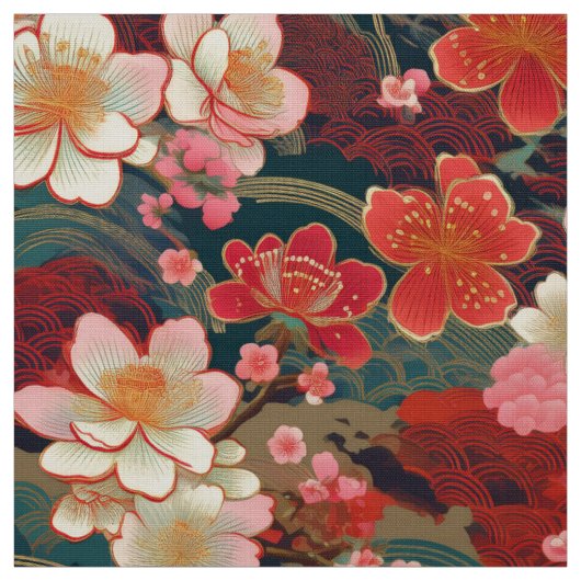 Japanse kimono geïnspireerde stof (Swatch)