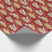 Japanse Kimono Kersenbloesems Cadeaupapier (Hoek)