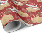 Japanse Kimono Kersenbloesems Cadeaupapier (Rol Hoek)