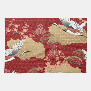 Japanse Kimono Kersenbloesems Theedoek