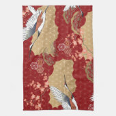 Japanse Kimono Kersenbloesems Theedoek (Verticaal)