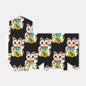 Japanse kimono patroon gunst box maneki neko bedankdoosjes (Uitgevouwen)