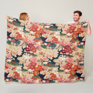 Japanse Kimono patroondeken Fleece Deken