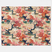 Japanse Kimono patroondeken Fleece Deken (Voorkant (Horizontaal))