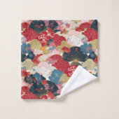 Japanse Kimono stof geïnspireerd Bad Handdoek (Wasdoekje)