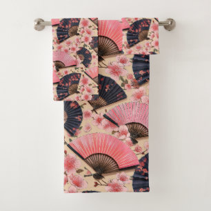 Japanse Kimono stof geïnspireerd Bad Handdoek