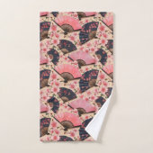 Japanse Kimono stof geïnspireerd Bad Handdoek (Handdoek)