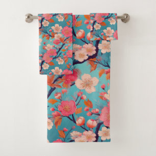 Japanse Kimono stof geïnspireerd Bad Handdoek