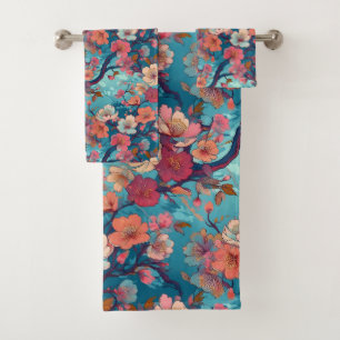 Japanse Kimono stof geïnspireerd Bad Handdoek