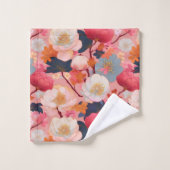 Japanse Kimono stof geïnspireerd Bad Handdoek (Wasdoekje)
