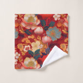 Japanse Kimono stof geïnspireerd Bad Handdoek (Wasdoekje)