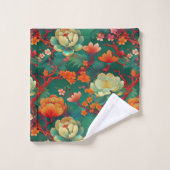 Japanse Kimono stof geïnspireerd Bad Handdoek (Wasdoekje)