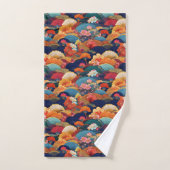 Japanse Kimono stof geïnspireerd Bad Handdoek (Handdoek)