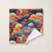Japanse Kimono stof geïnspireerd Bad Handdoek (Wasdoekje)