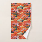 Japanse Kimono stof geïnspireerd Bad Handdoek (Handdoek)