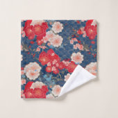 Japanse Kimono stof geïnspireerd Bad Handdoek (Wasdoekje)