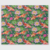 Japanse Kimono stof gestileerde wrap Cadeaupapier (Vlak)