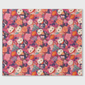 Japanse Kimono stof gestileerde wrap Cadeaupapier (Vlak)