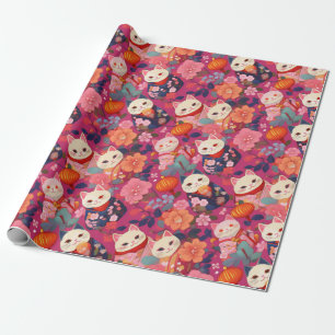 Japanse Kimono stof gestileerde wrap Cadeaupapier