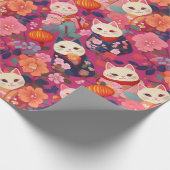 Japanse Kimono stof gestileerde wrap Cadeaupapier (Hoek)