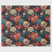 Japanse Kimono stof gestileerde wrap Cadeaupapier (Vlak)