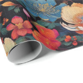 Japanse Kimono stof gestileerde wrap Cadeaupapier (Rol Hoek)