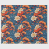 Japanse Kimono stof gestileerde wrap Cadeaupapier (Vlak)