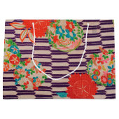 Japanse KIMONO-textiel, bloem Groot Cadeauzakje (Voorkant)