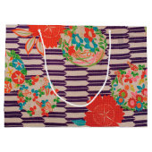 Japanse KIMONO-textiel, bloem Groot Cadeauzakje (Achterkant)