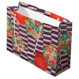 Japanse KIMONO-textiel, bloem Groot Cadeauzakje